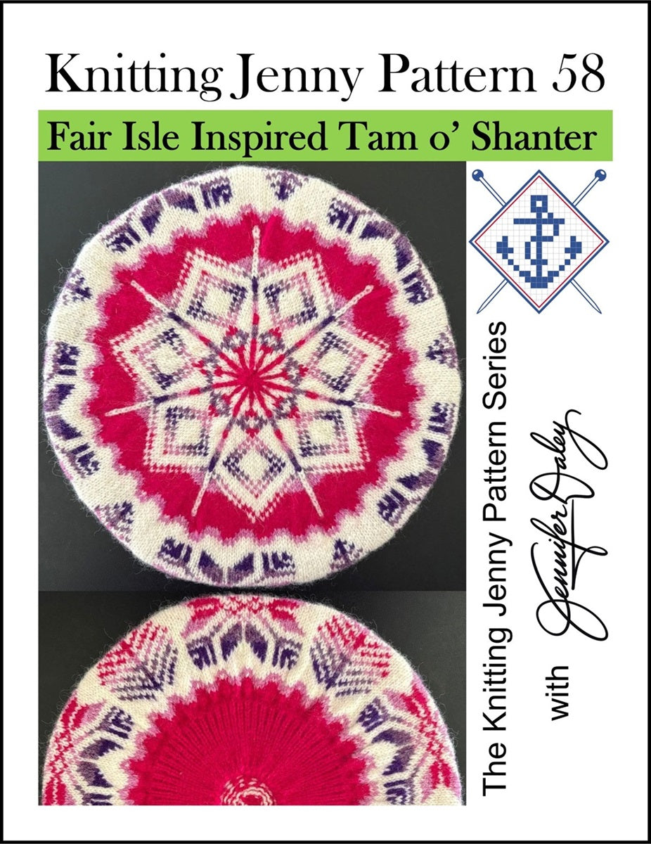 Knitting Jenny Pattern 58: Fair Isle Inspired Tam o’ Shanter