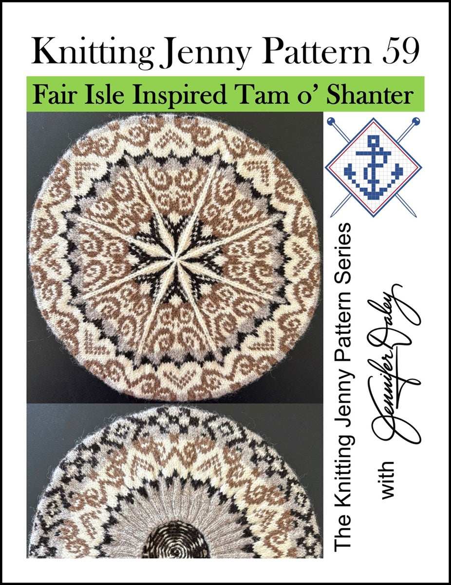 Knitting Jenny Pattern 59: Fair Isle Inspired Tam o’ Shanter