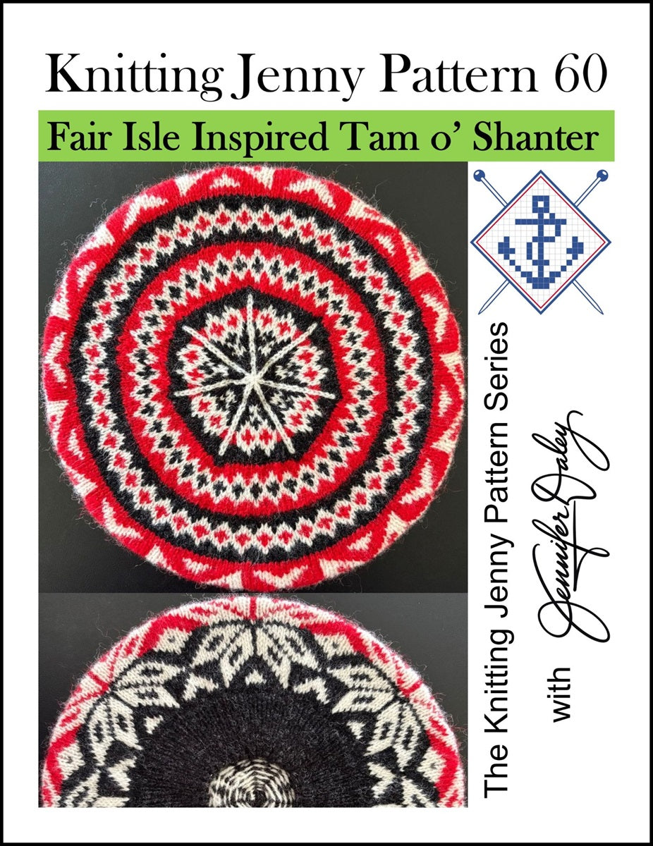 Knitting Jenny Pattern 60: Fair Isle Inspired Tam o’ Shanter