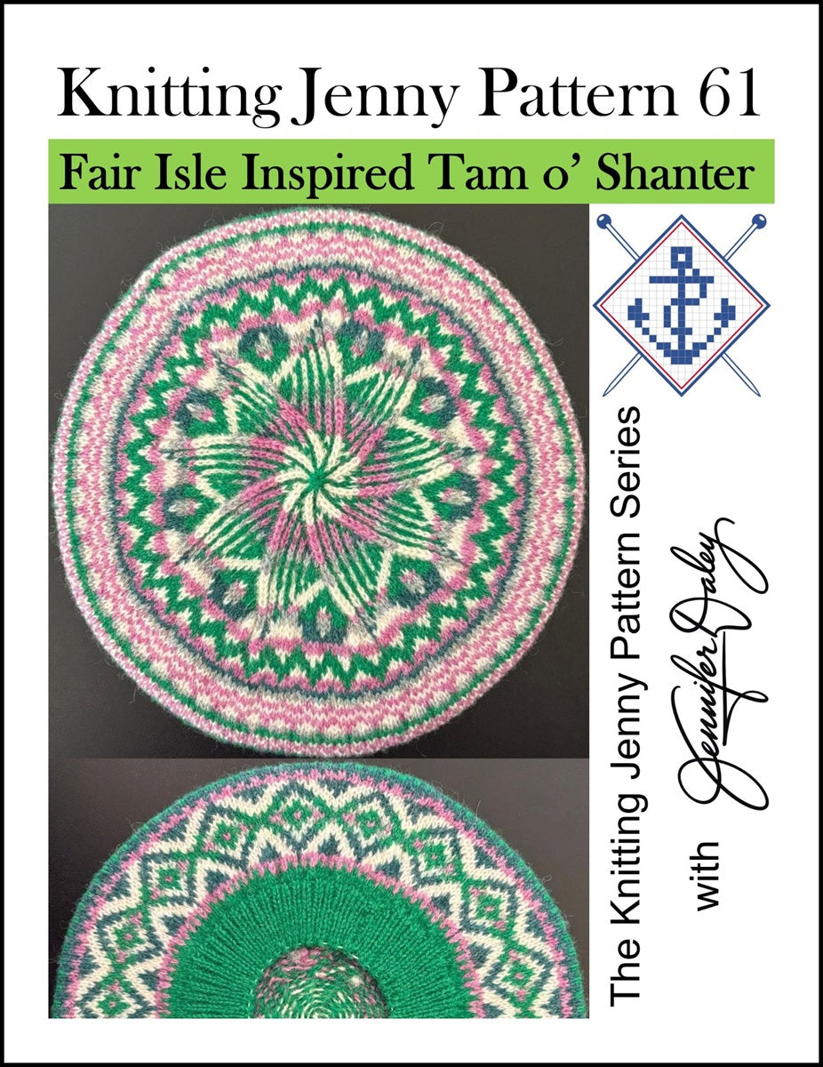 Knitting Jenny Pattern 61: Fair Isle Inspired Tam o’ Shanter