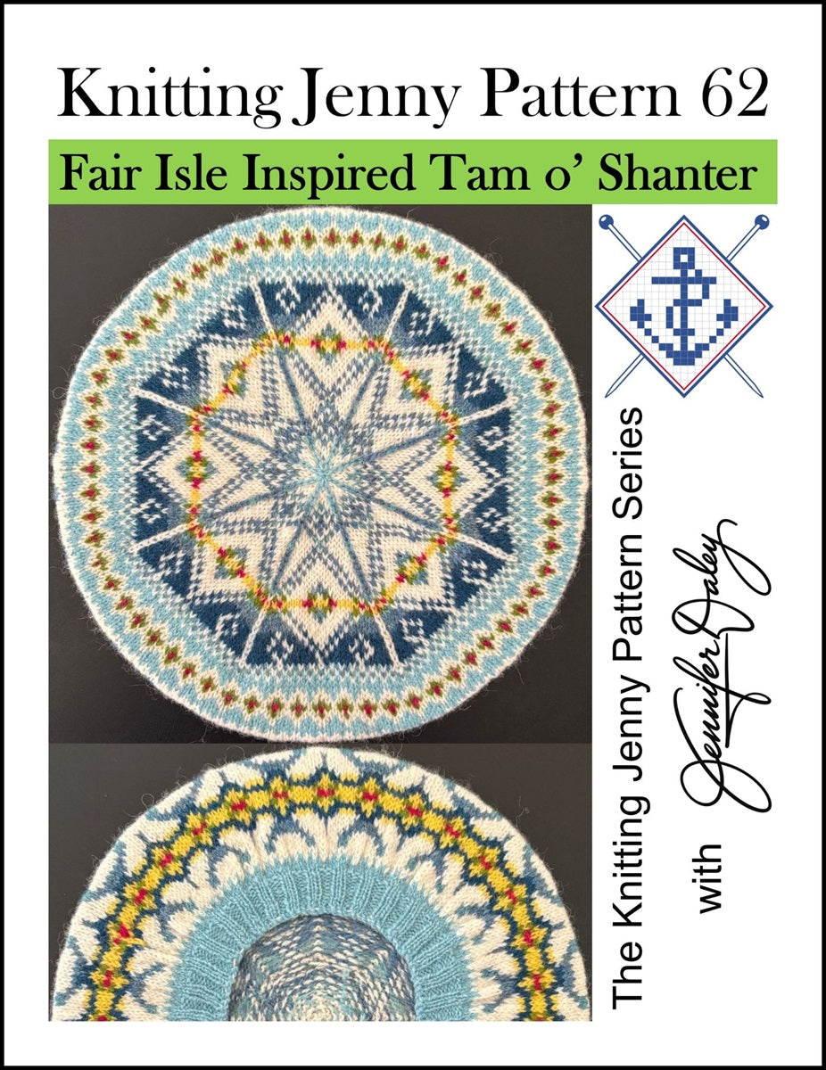 Knitting Jenny Pattern 62: Fair Isle Inspired Tam o’ Shanter