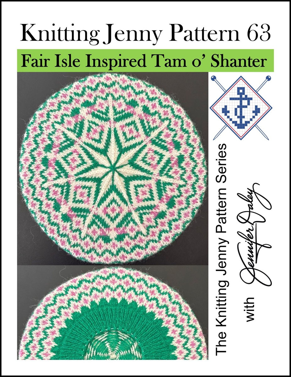 Knitting Jenny Pattern 63: Fair Isle Inspired Tam o’ Shanter