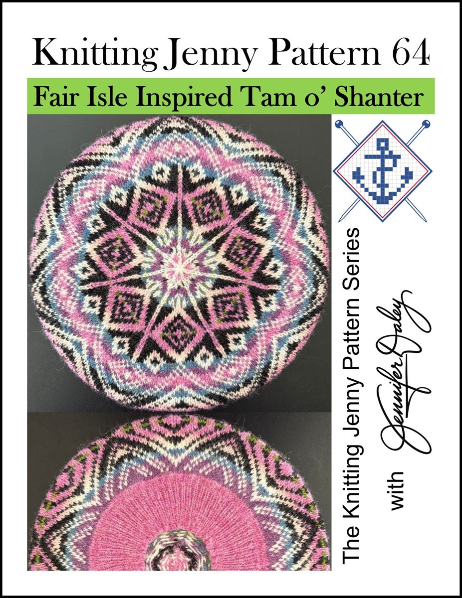 Knitting Jenny Pattern 64: Fair Isle Inspired Tam o’ Shanter