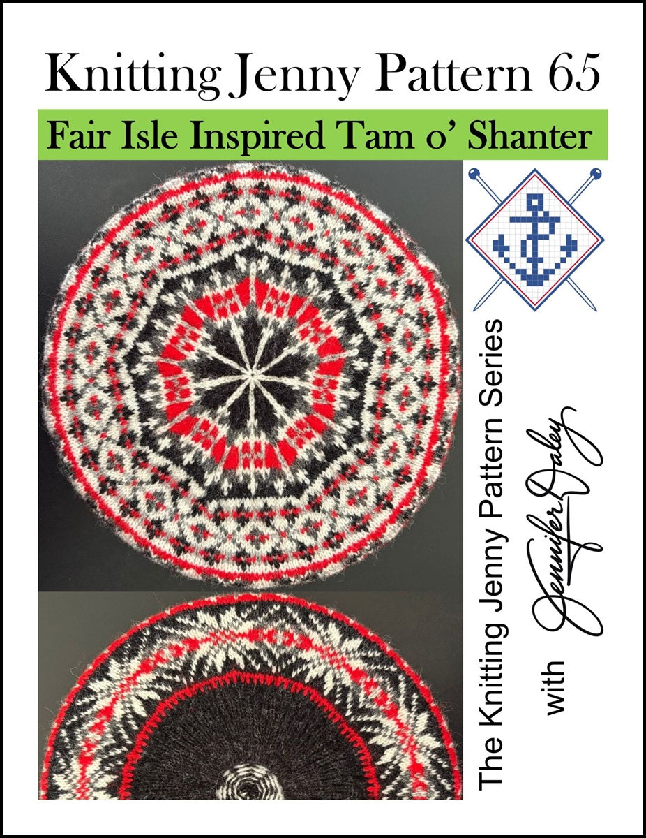 Knitting Jenny Pattern 65: Fair Isle Inspired Tam o’ Shanter