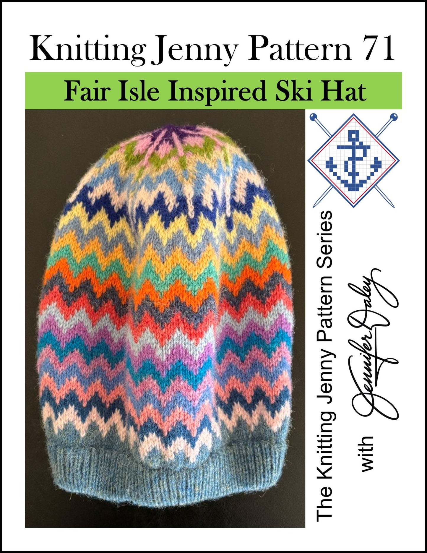 Knitting Jenny Pattern 71: Fair Isle Inspired Ski Hat