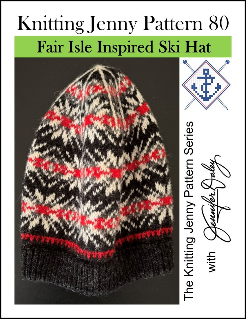Knitting Jenny Pattern 80: Fair Isle Inspired Ski Hat
