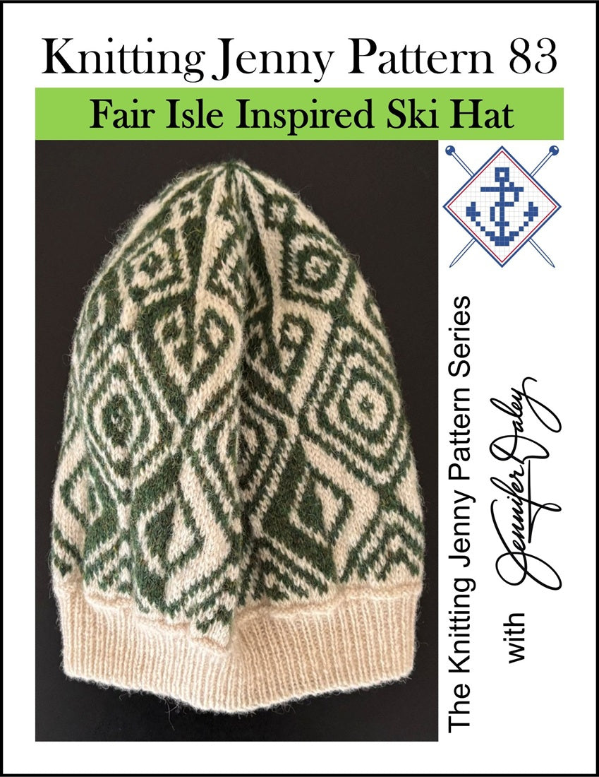 Knitting Jenny Pattern 83: Fair Isle Inspired Ski Hat