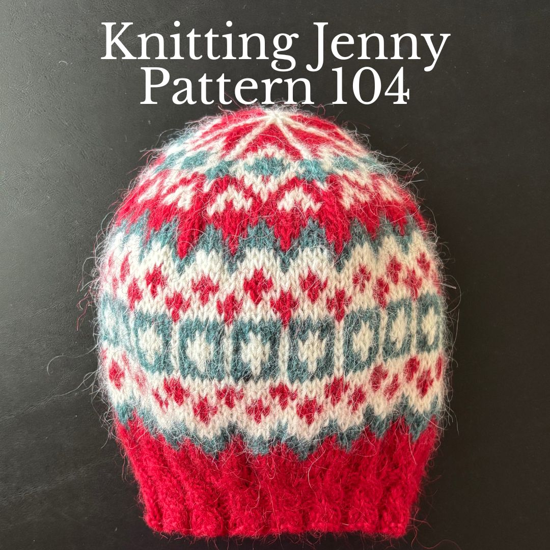 Knitting Jenny Pattern 104: Icelandic Léttlopi Wool Ski Hat