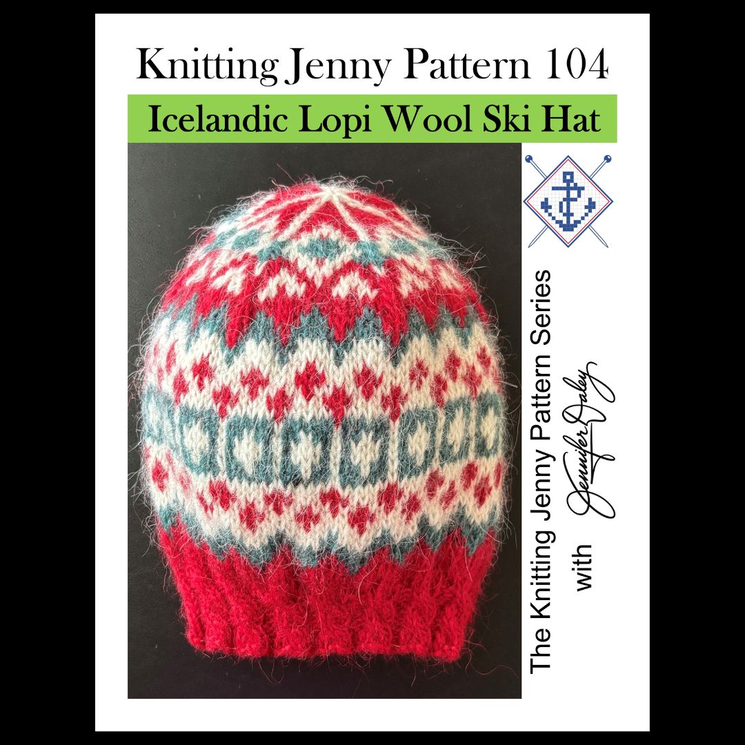 Knitting Jenny Pattern 104: Icelandic Léttlopi Wool Ski Hat