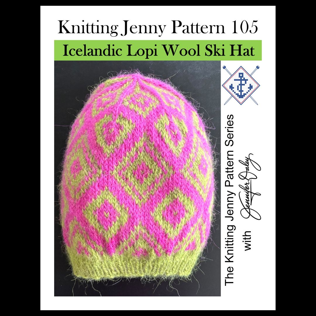 Knitting Jenny Pattern 105: Icelandic Léttlopi Wool Ski Hat