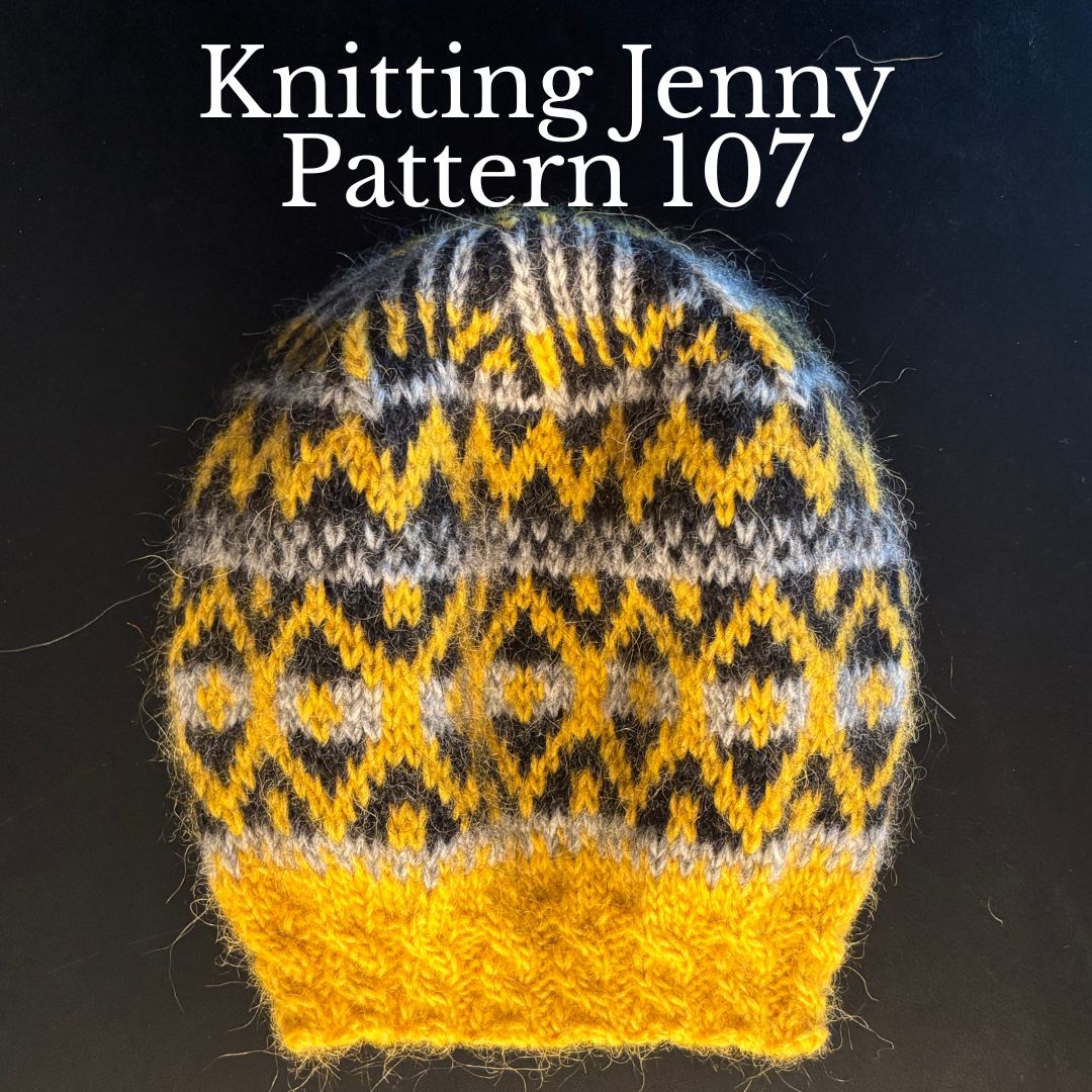 Knitting Jenny Pattern 107: Icelandic Léttlopi Wool Ski Hat