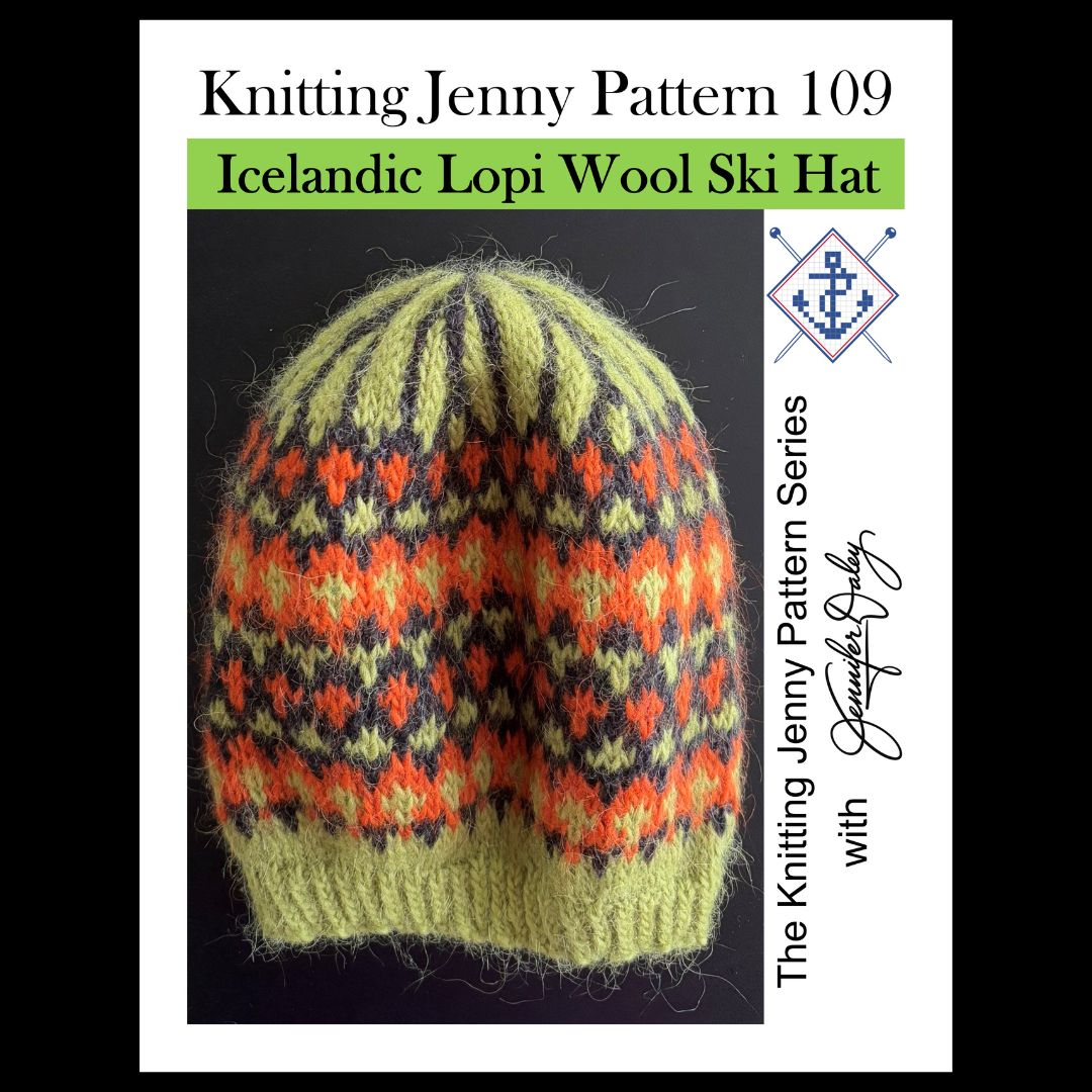 Knitting Jenny Pattern 109: Icelandic Léttlopi Wool Ski Hat