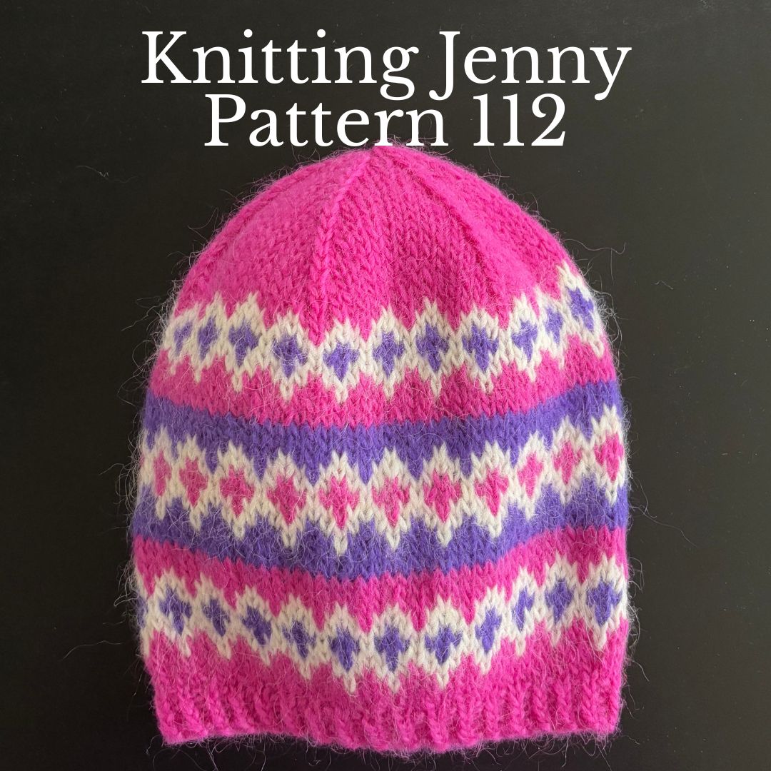Knitting Jenny Patterns 112 and 113: Icelandic Léttlopi Wool Ski Hats