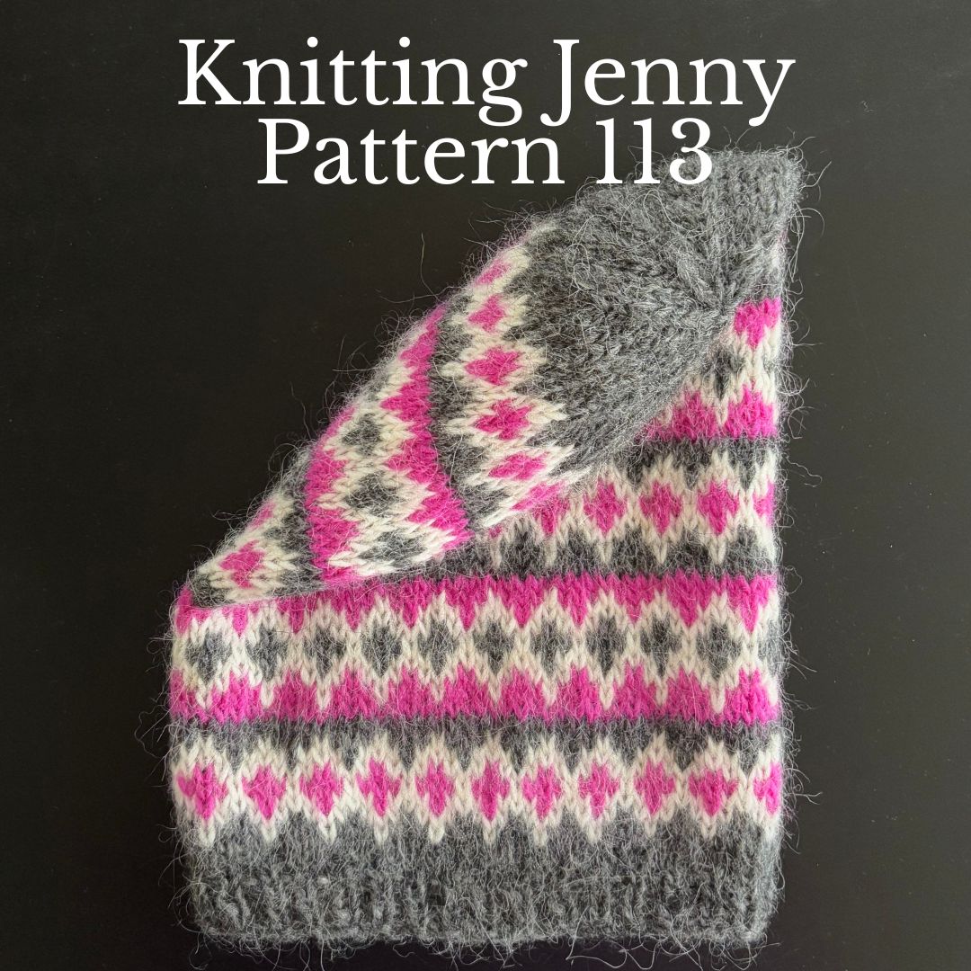 Knitting Jenny Patterns 112 and 113: Icelandic Léttlopi Wool Ski Hats