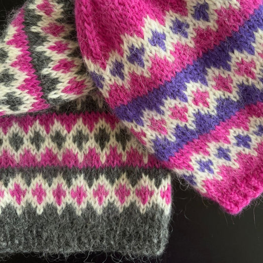 Knitting Jenny Patterns 112 and 113: Icelandic Léttlopi Wool Ski Hats