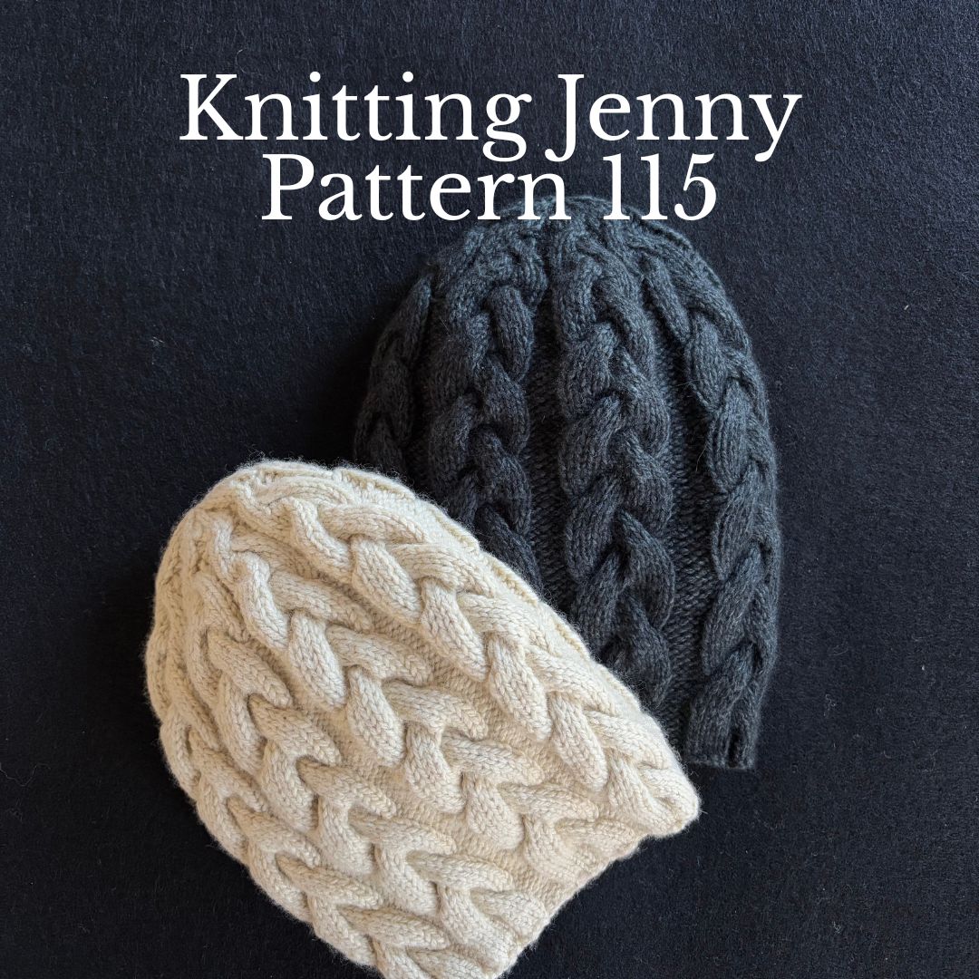 Knitting Jenny Pattern 115: Irish Aran Islands Inspired Cabled Ski Hat