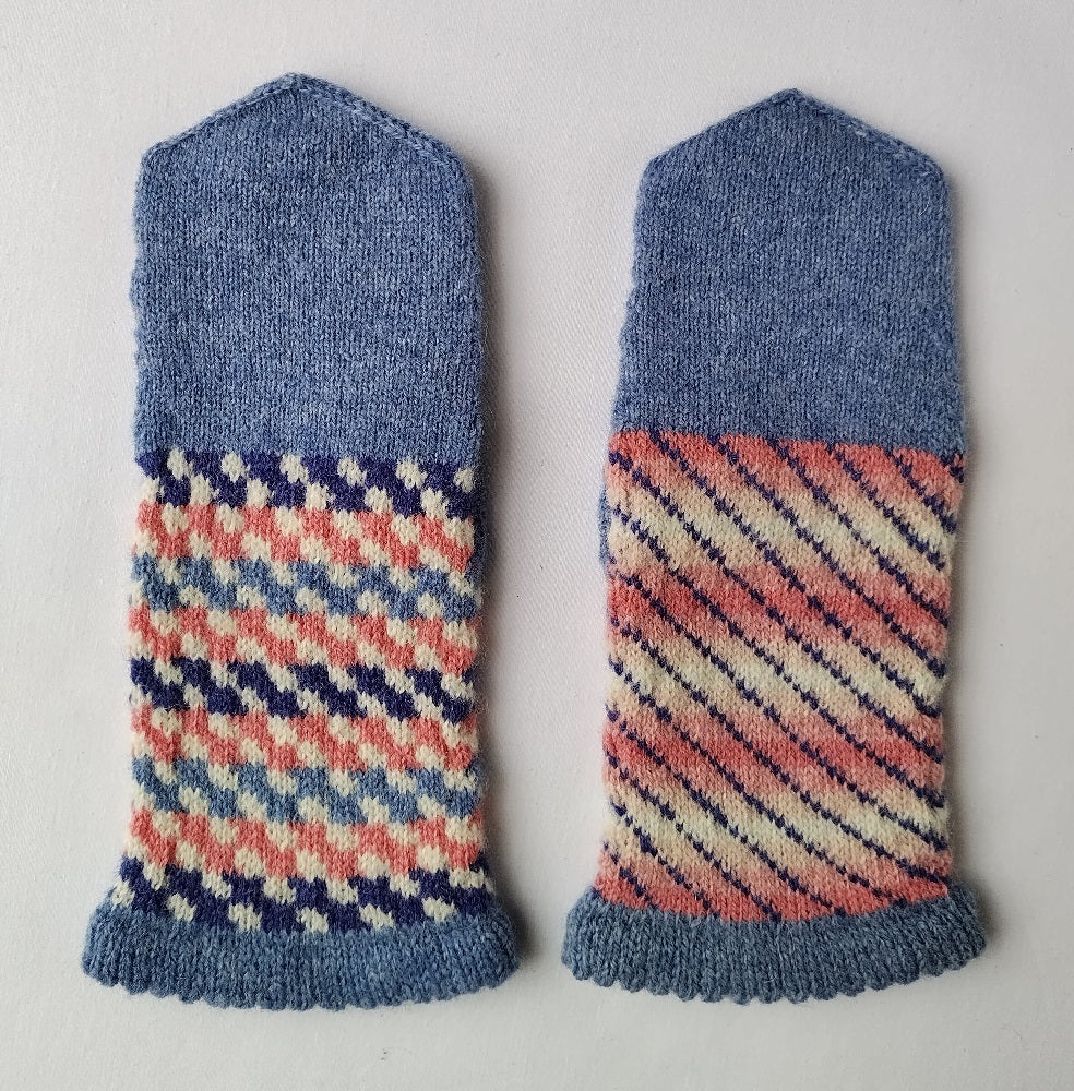 Knitting Jenny Pattern 9 and 10: Fair Isle Inspired Shetland Mittens and Design Workbook
